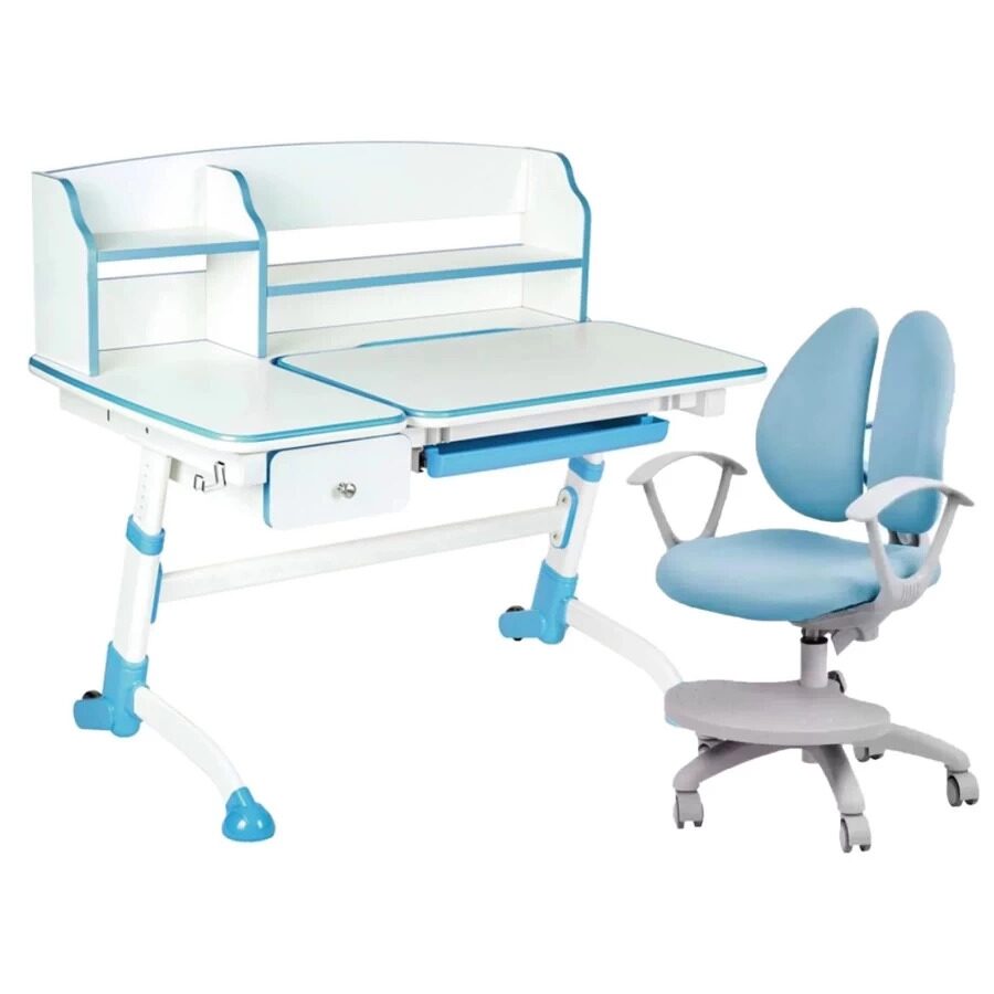 

Комплект FunDesk парта Amare II Blue, кресло Fresco Blue 515468222848, Голубой