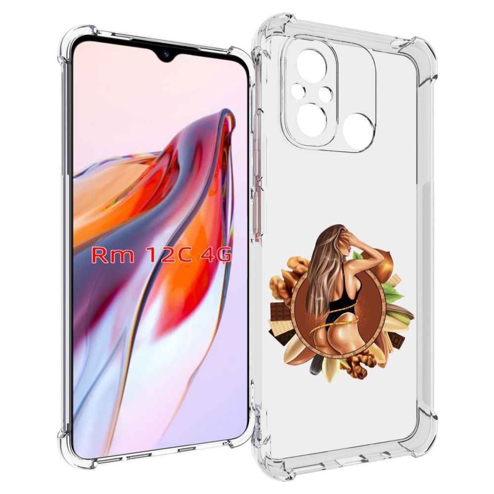 

Чехол MyPads девушка-в-черном-купальнике женский для Xiaomi Redmi 12C / Poco C55, Tocco
