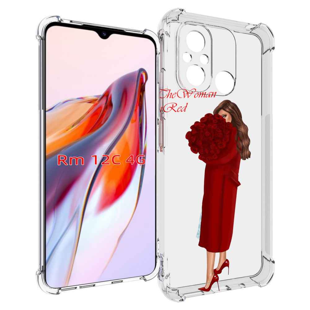 

Чехол MyPads девушка-полностью-в-красном женский для Xiaomi Redmi 12C / Poco C55, Tocco