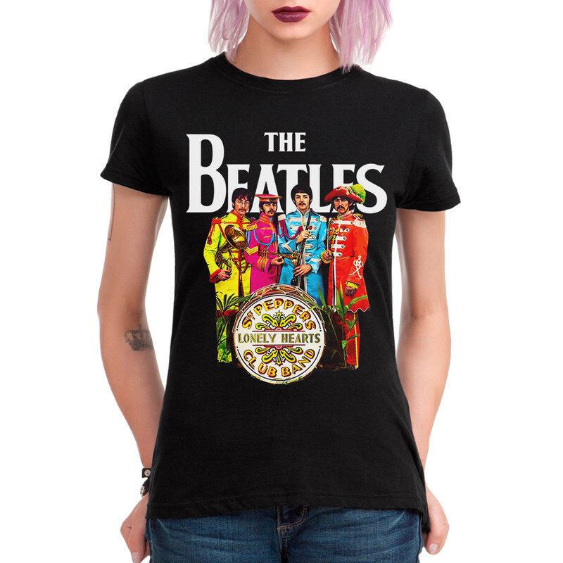 фото Футболка женская dream shirts the beatles 555955111 черная 2xl