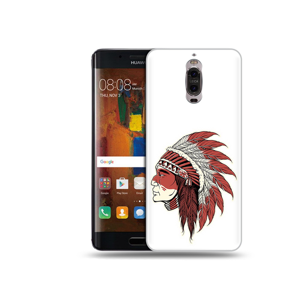 

Чехол MyPads Tocco для Huawei Mate 9 Pro красный индеец (PT50613.55.411), Прозрачный, Tocco