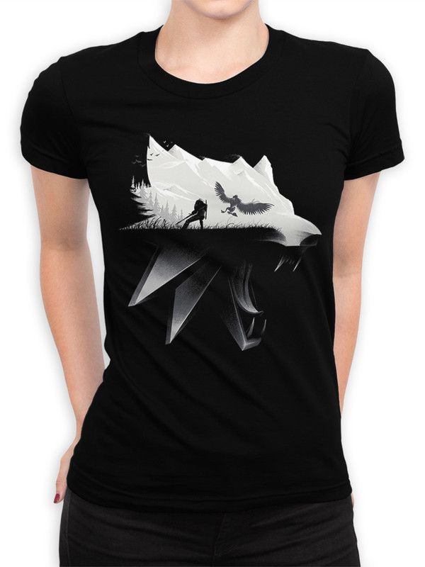 

Футболка женская DreamShirts Studio Ведьмак Геральт - The Witcher 1 черная L, Черный, Ведьмак Геральт - The Witcher 1