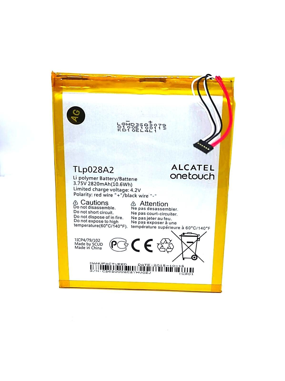 

Аккумулятор для телефона TLp028AD / TLp028A2 Alcatel One Touch Icon / Pixi 3 мАч 2800