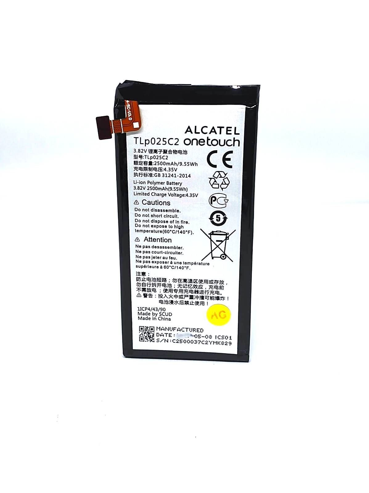 

Аккумулятор для телефона TLp025C1 / TLp025C2 Alcatel OneTouch Pop 4+ 5056D мАч 2500