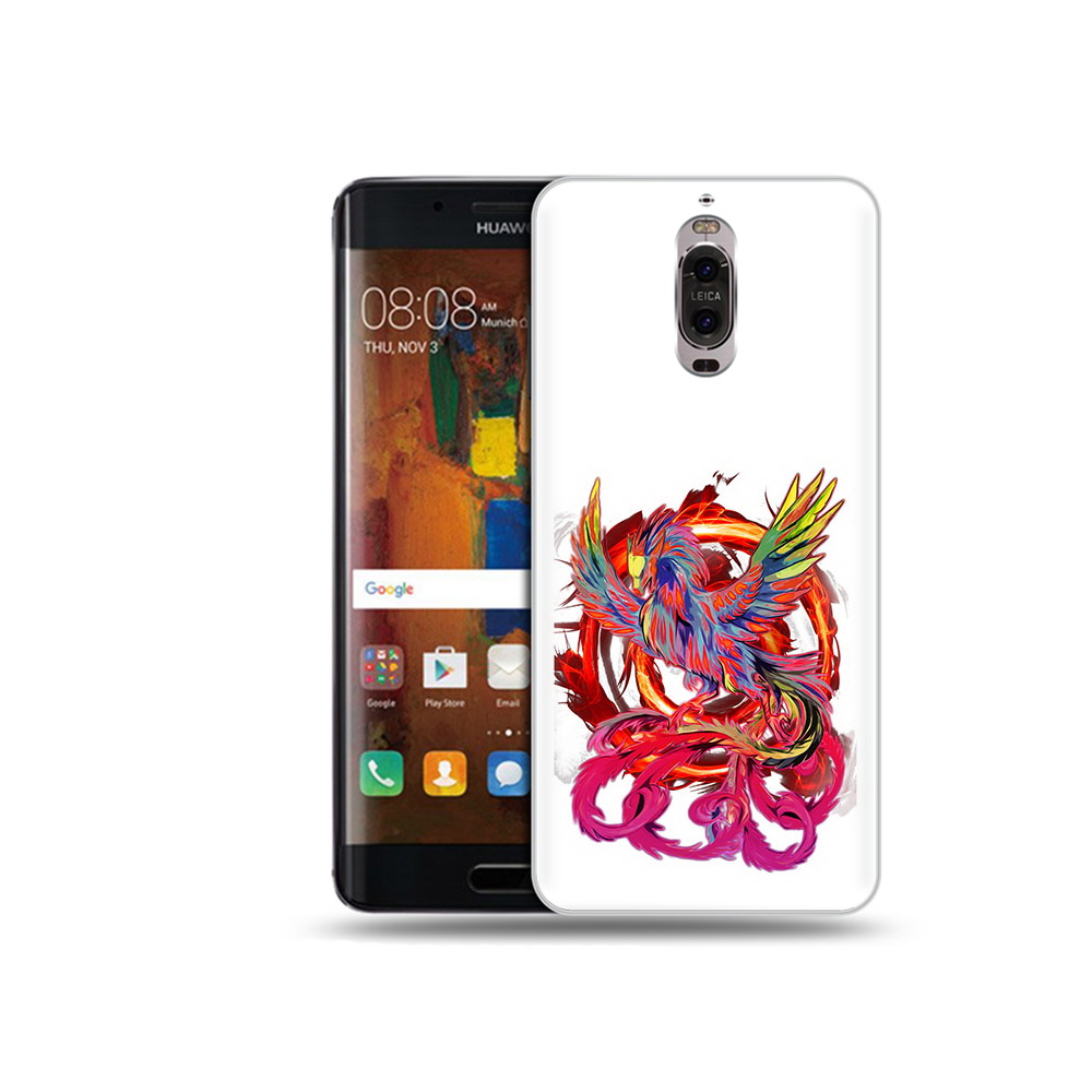 

Чехол MyPads Tocco для Huawei Mate 9 Pro красочный феникс (PT50613.55.414), Прозрачный, Tocco