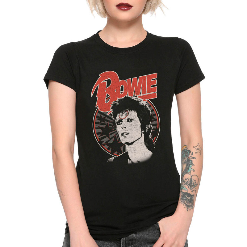 

Футболка женская Dream Shirts Дэвид Боуи 555959111 черная 2XL, Дэвид Боуи 555959111