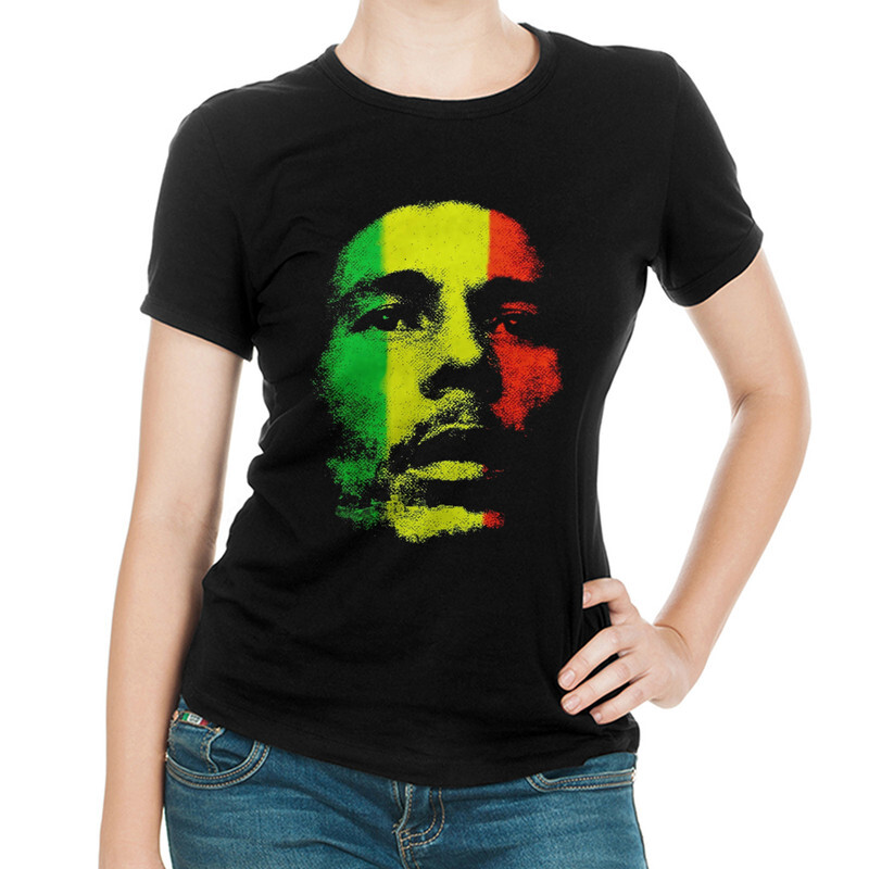 

Футболка женская Dream Shirts Боб Марли 555960111 черная XL, Боб Марли 555960111