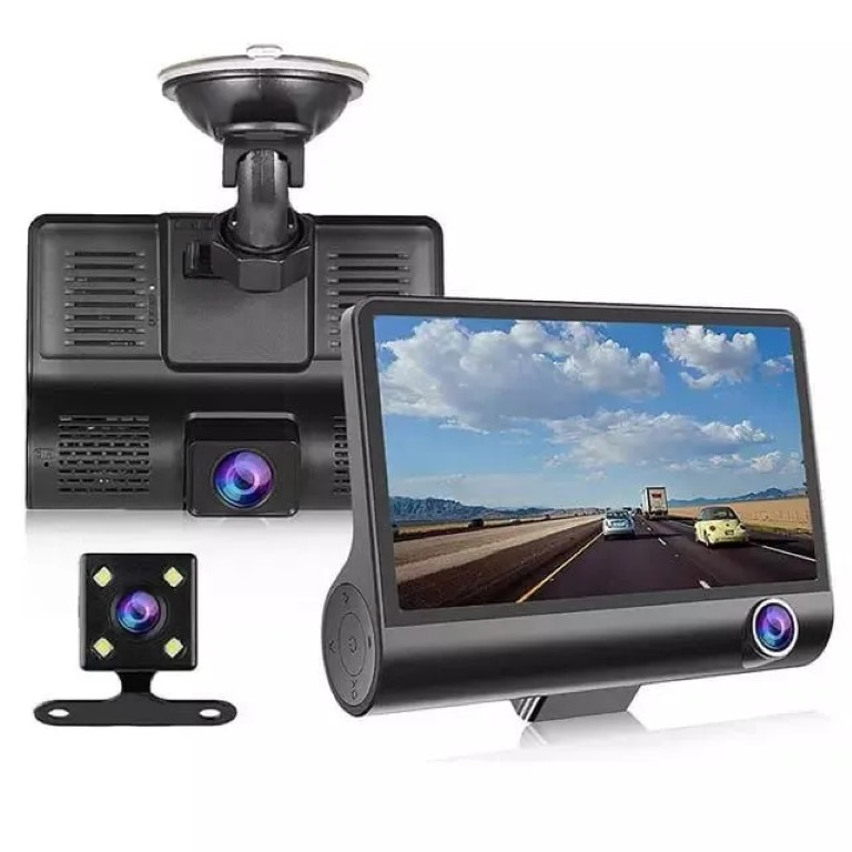 Автомобильный видеорегистратор с камерой заднего вида 3 камерами VIDEO CARDVR Full HD / Ви