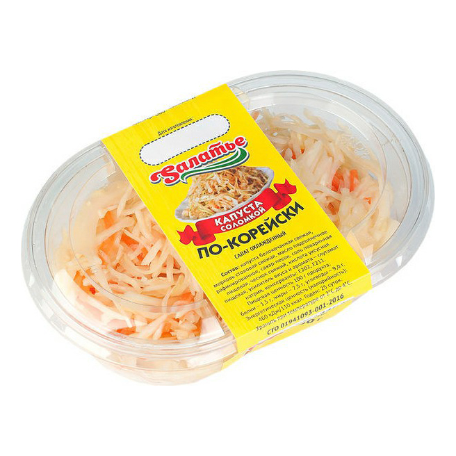 

Капуста Sалатье по-корейски 300 г