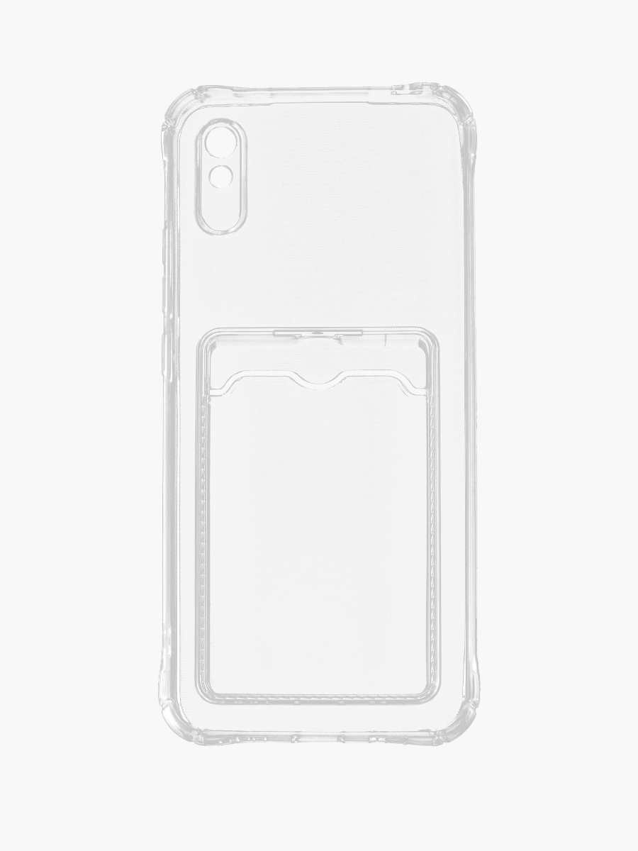 Чехол для Xiaomi Redmi 9A С Картхолдером, Прозрачный С Защитой Камеры, С Принтом Буква Ю