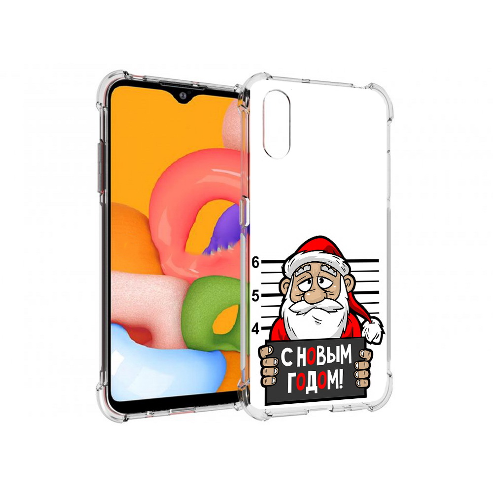 

Чехол MyPads Tocco для Samsung Galaxy A01 ДМ с новым годом заключенный (PT144711.509.59), Прозрачный, Tocco