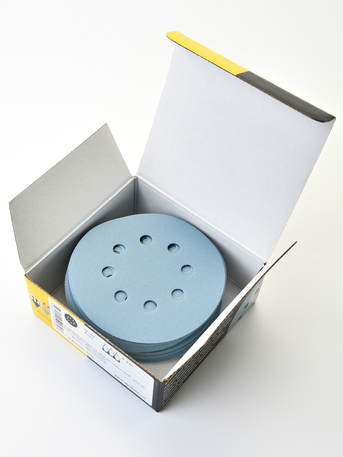 

Круг шлифовальный на липучке Sia Abrasives "siaflex 1948" 50шт 125 мм 8 отверстий Р220, SF50-125-8-220