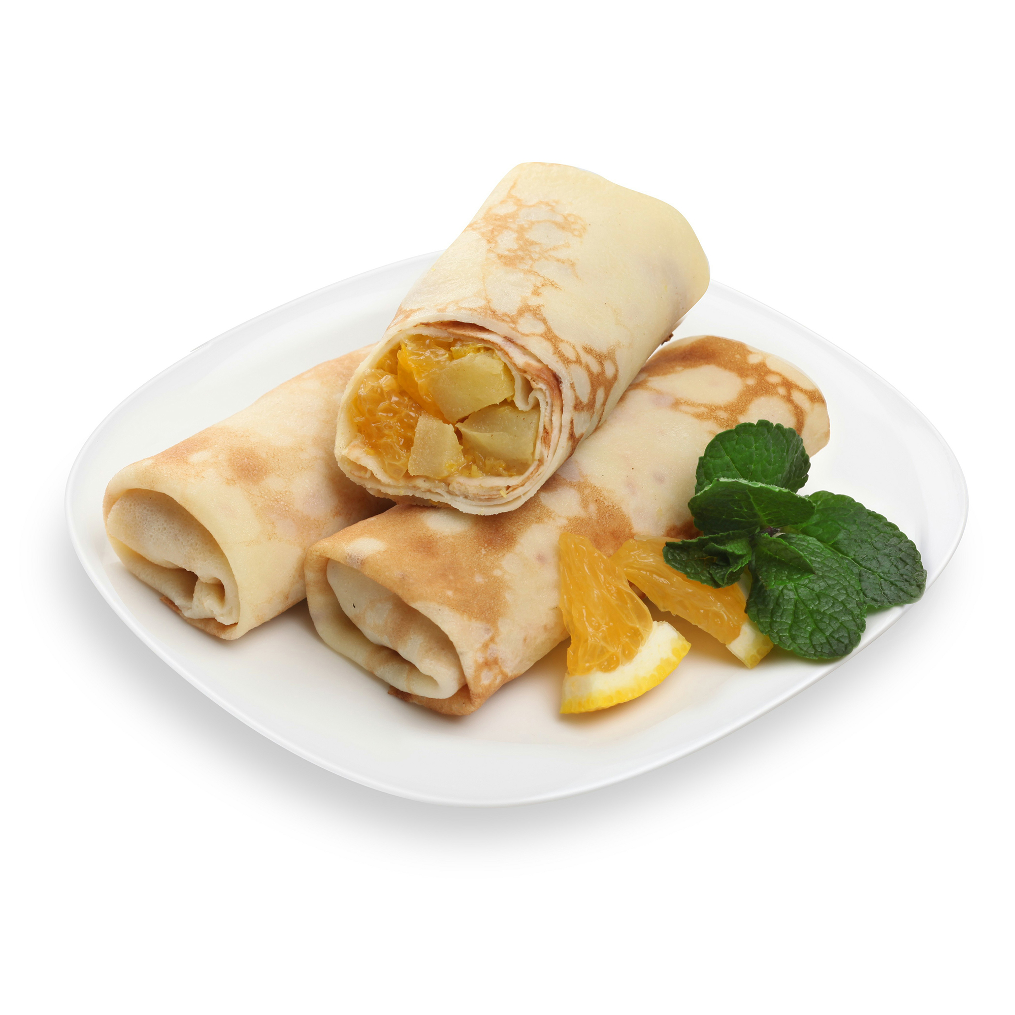 

Блины с яблоками и апельсинами +-500 г