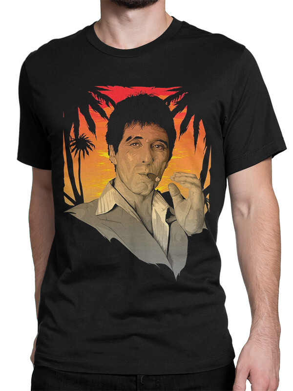 

Футболка мужская Dream Shirts 556-scarface-2 черная XS, 556-scarface-2