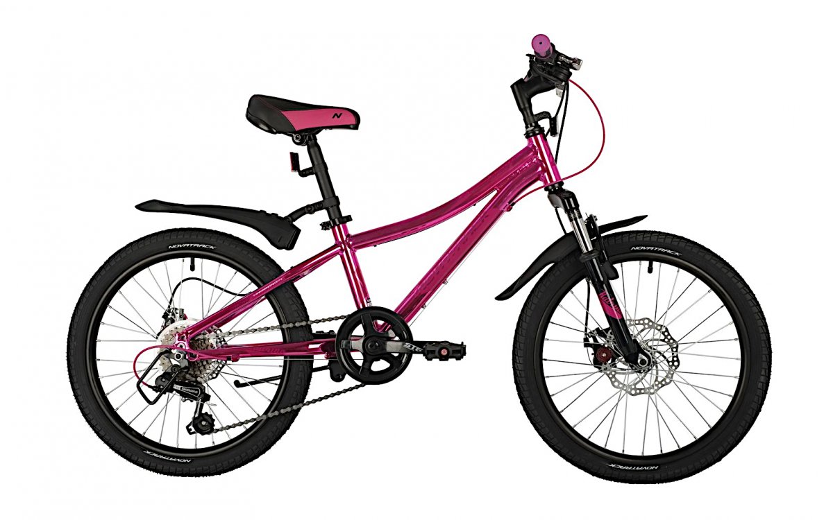 Велосипед Novatrack Katrina Disc 20 2021 One Size розовый