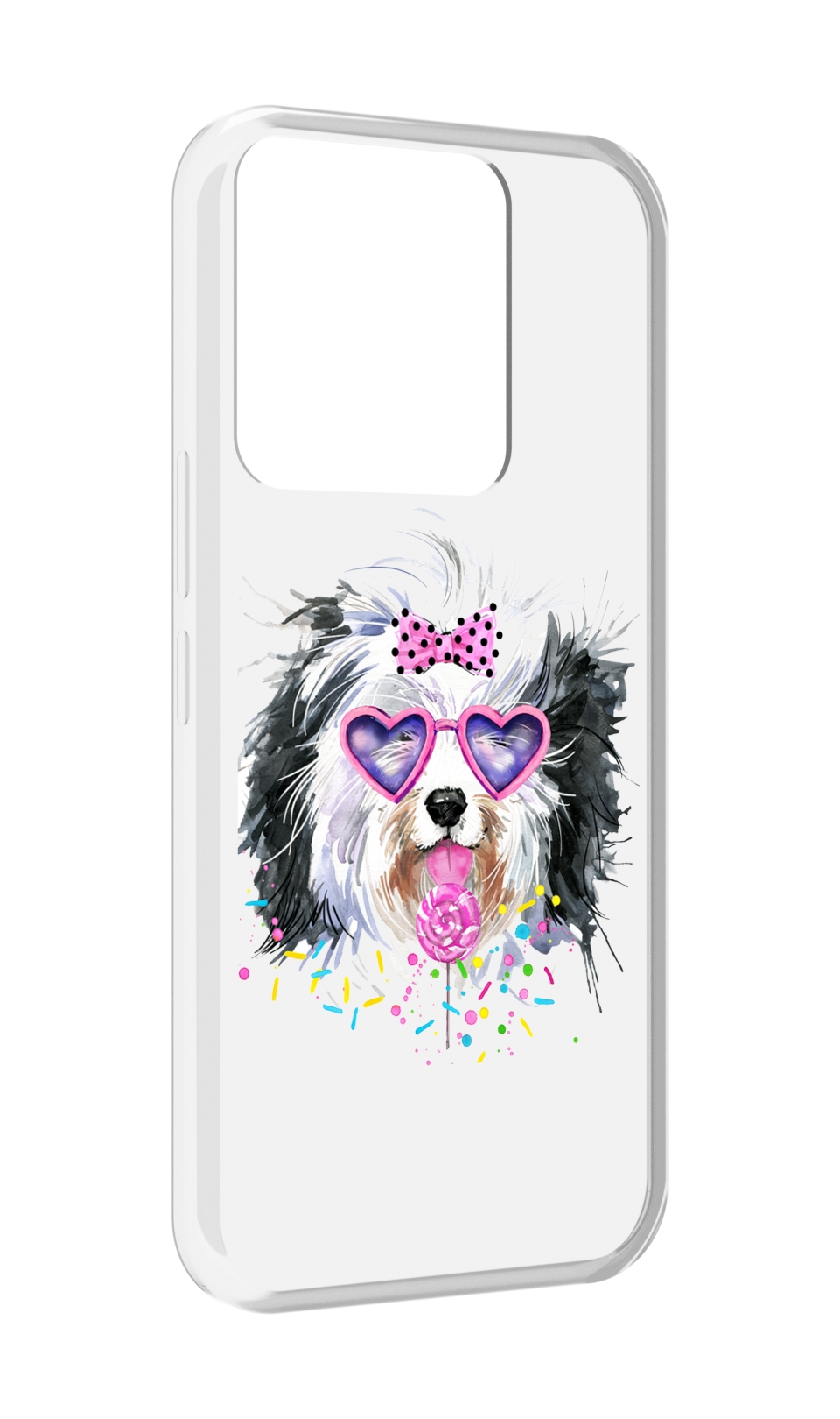 

Чехол MyPads пушистик для Tecno Spark Go 2022 / Tecno Spark 8C, Прозрачный, Tocco