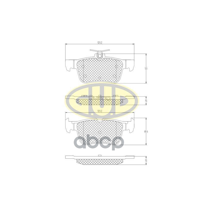 

Колодки Торм Задн Lincoln Mkc 15-/Frd Fusion Saloon 12-/Frd Mondeo V Hatchback 14- G.U.D а