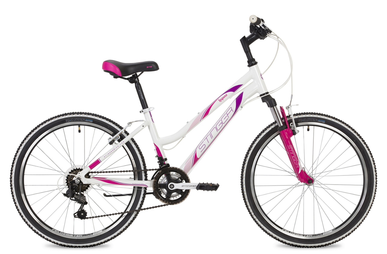 фото Подростковый велосипед stinger laguna 24" (2021)(12 / фиолетовый/12)