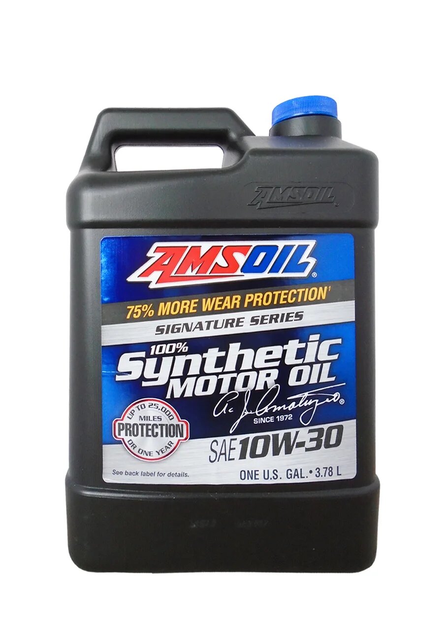 фото Моторное масло amsoil signature series synthetic motor oil 10w30 3,785 л