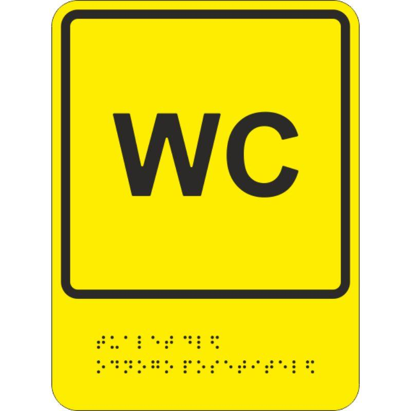 Знак безопасности ТП9 Обособленный туалет для одного посетителя туалет домик для грызунов малый 10 х 7 х 6 8 см желтый