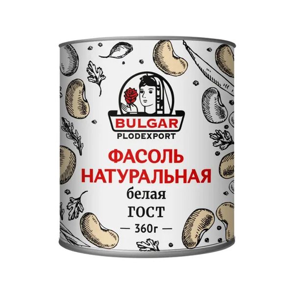 

Фасоль Bulgar Plodexport белая натуральная стерилизованная 360 г