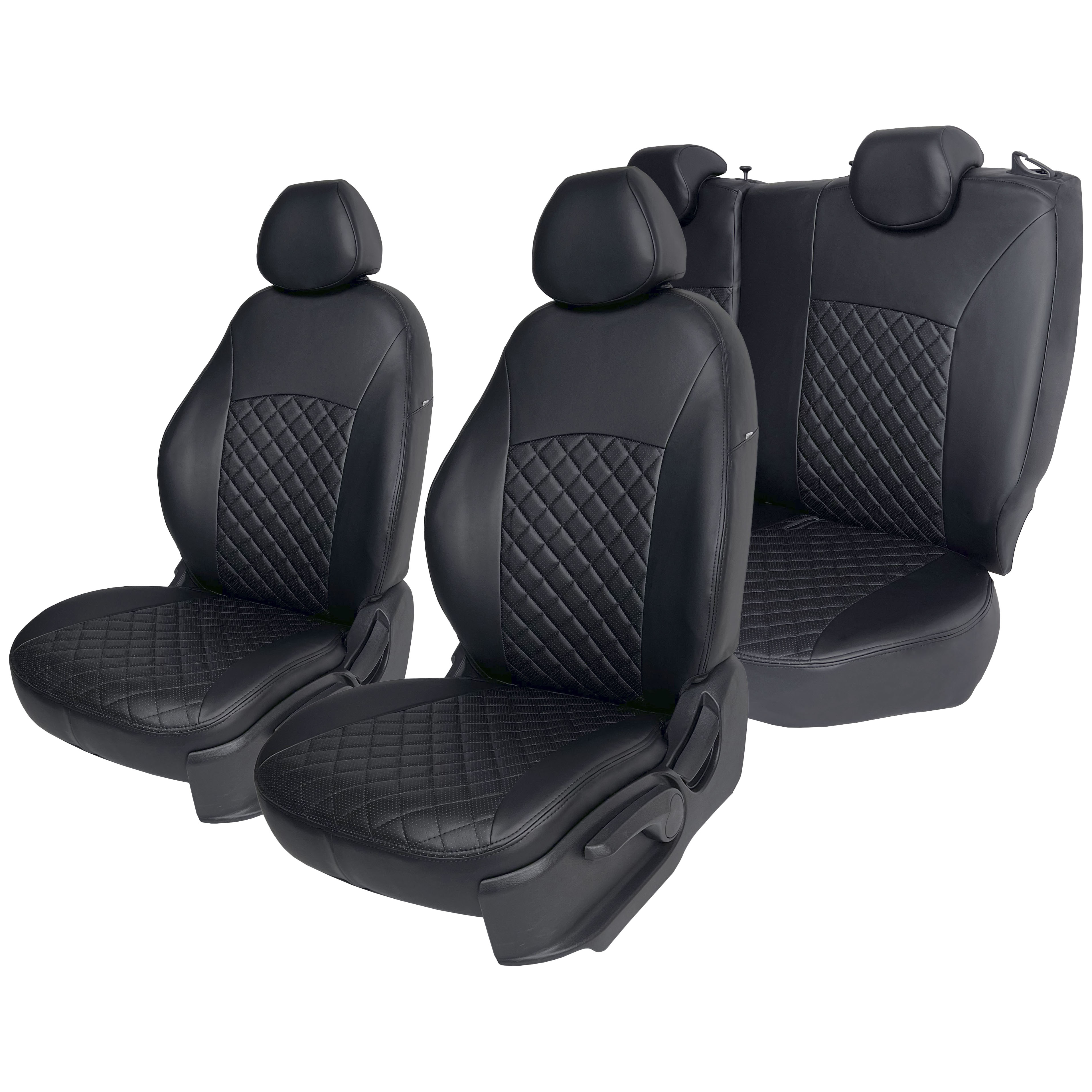 

TREND ХК-ЭЧ(С) Чехлы Hyundai Creta 16-21 экокожа стеганые черные Ростов, Черный