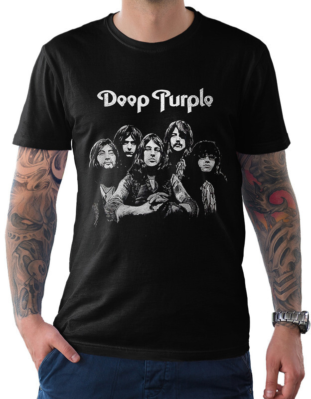 фото Футболка мужская design heroes рок группа deep purple черная 2xl