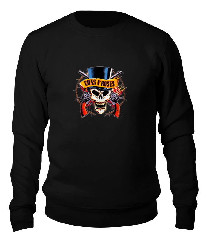 

Свитшот Printio Guns n' roses черный XS, Guns n' roses