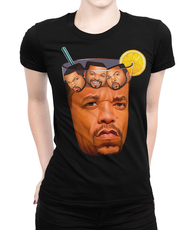 

Футболка женская Dream Shirts Ice Cube with Ice T 555965111 черная XS, Ice Cube with Ice T 555965111