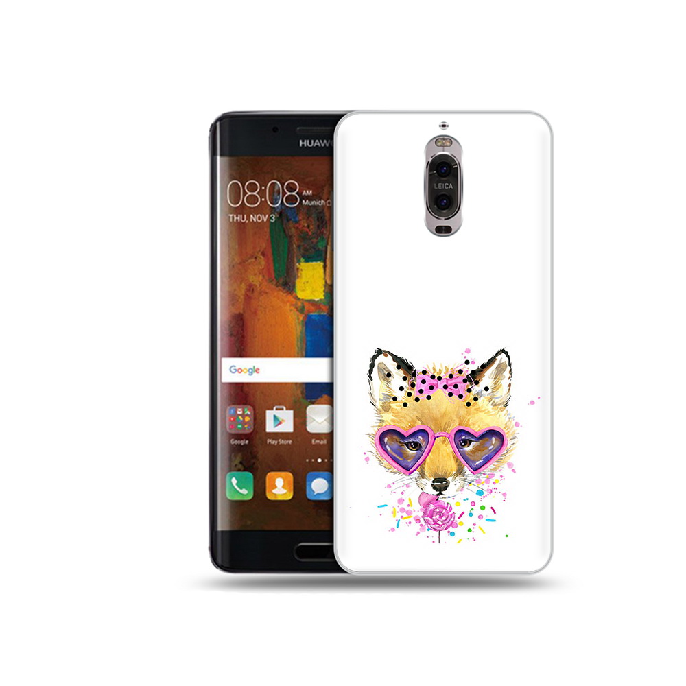 

Чехол MyPads Tocco для Huawei Mate 9 Pro лисенок с бантиком (PT50613.55.441), Прозрачный, Tocco
