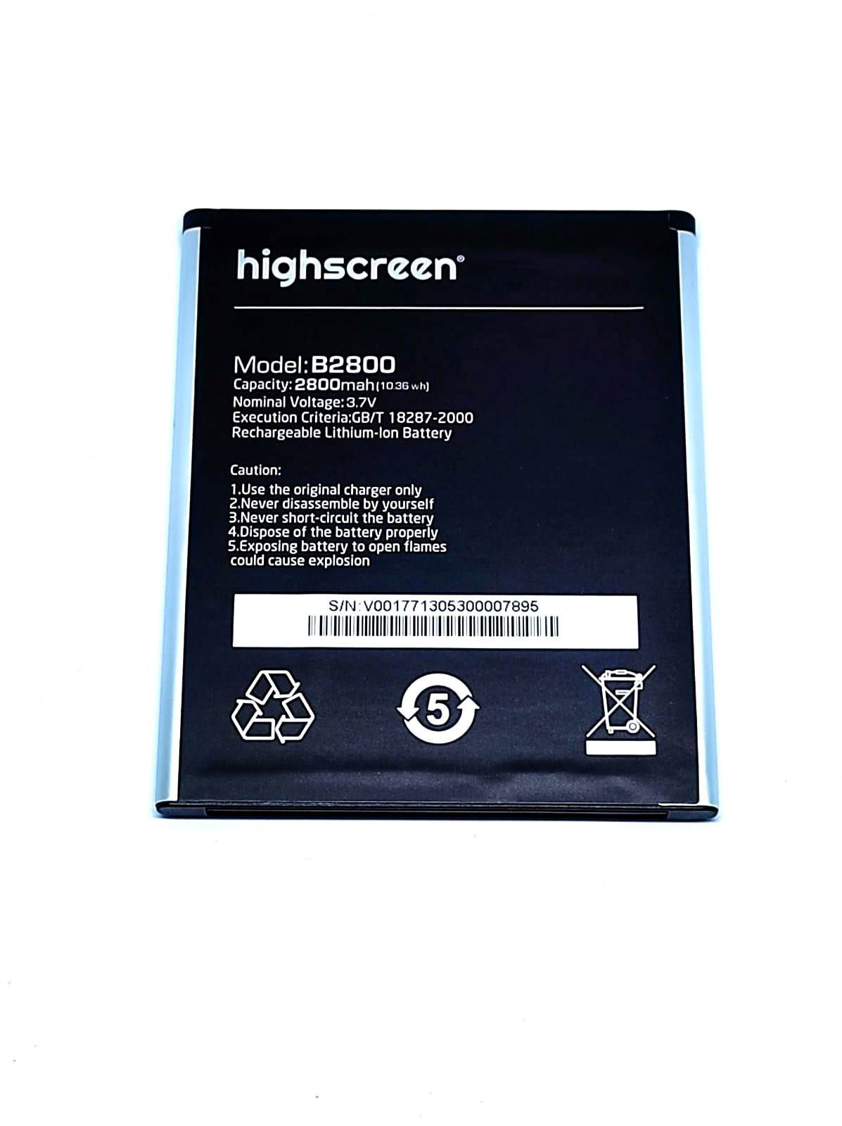 

Аккумулятор для телефона Highscreen Omega Prime XL B2800 мАч 2800