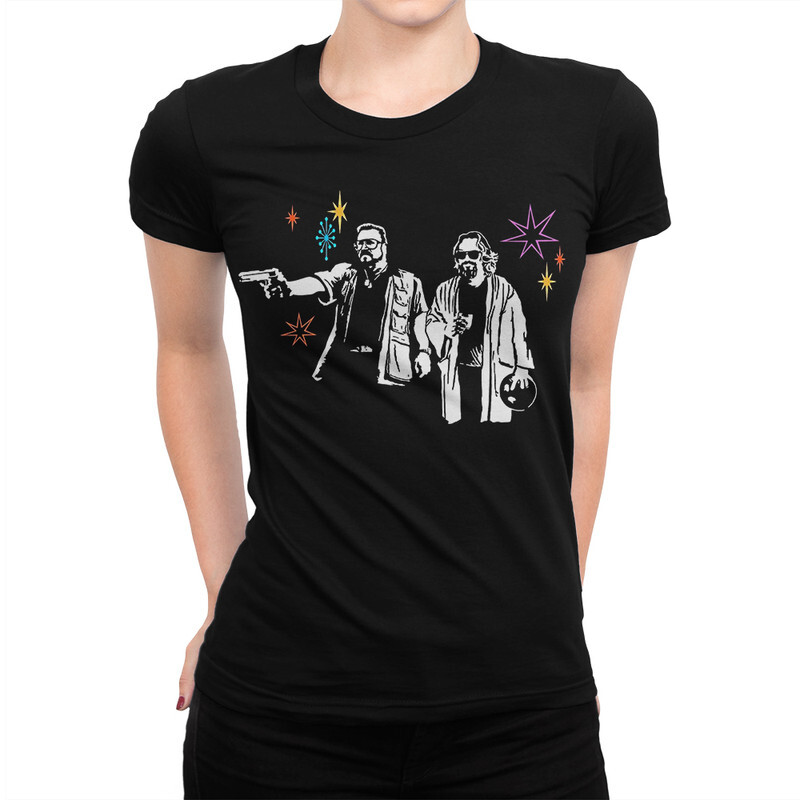 

Футболка женская Dream Shirts Большой Лебовски - Криминальное Чтиво 555984111 черная XS, Большой Лебовски - Криминальное Чтиво 555984111