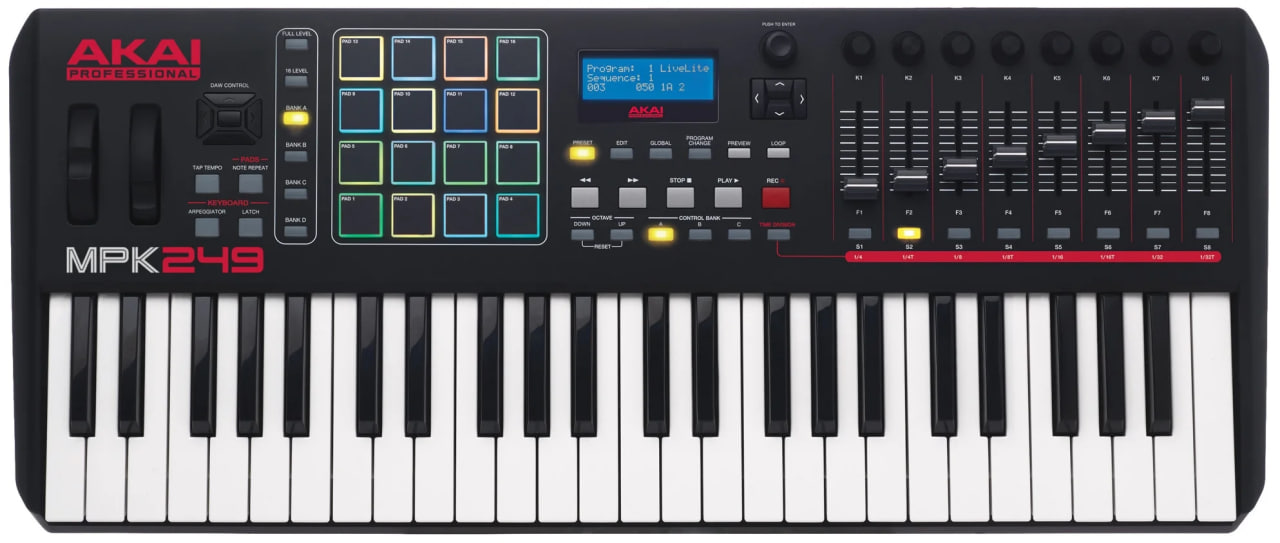 MIDI-клавиатура AKAI MPK249 черный