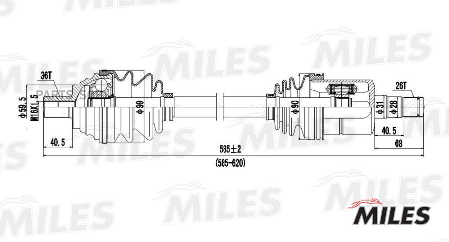 

MILES Привод в сборе MILES gc01006