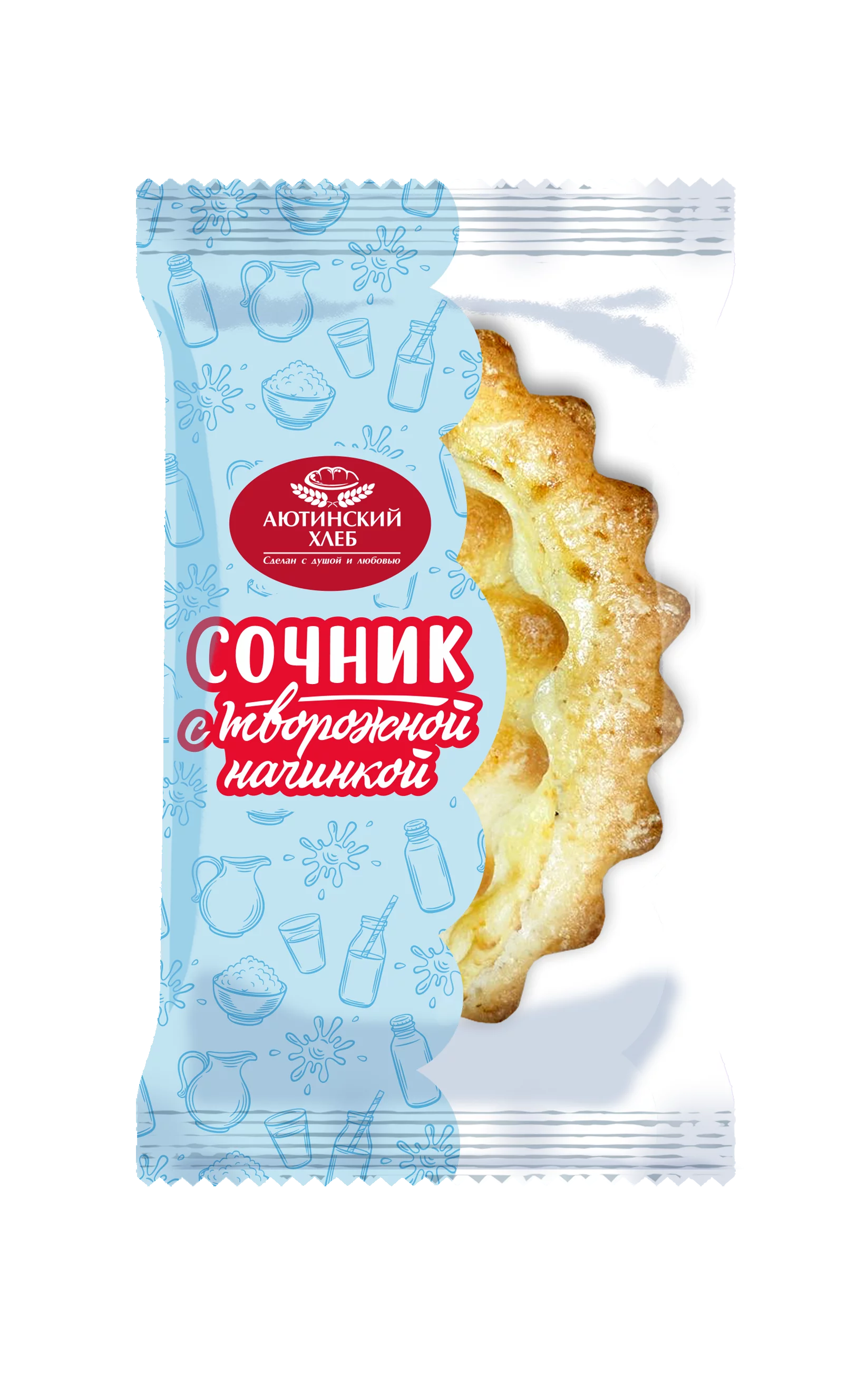 

Сочник Аютинский Хлеб с творожной начинкой 90 г