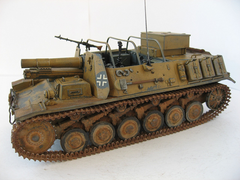 фото Немецкое 150-мм самоходное орудие штурмпанцер ii 35012 ark-models 1/35