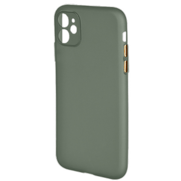 

Чехол iPhone 11 силиконовый Pudding Slim (с закрытой камерой), зеленый