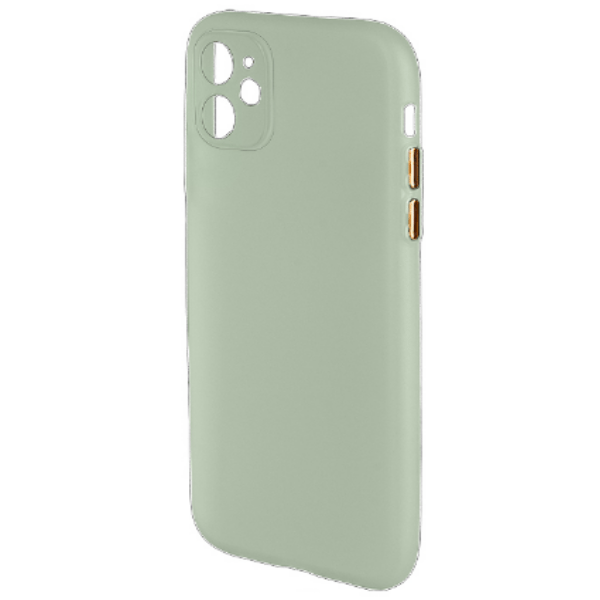 Чехол iPhone 11 силиконовый Pudding Slim (с закрытой камерой), мятный