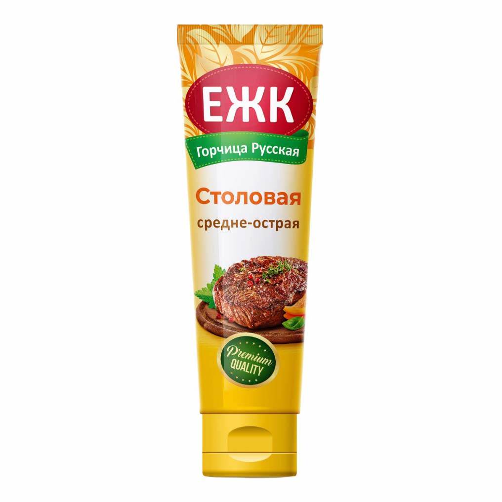 

Горчица ЕЖК Русская столовая средне-острая 130 г