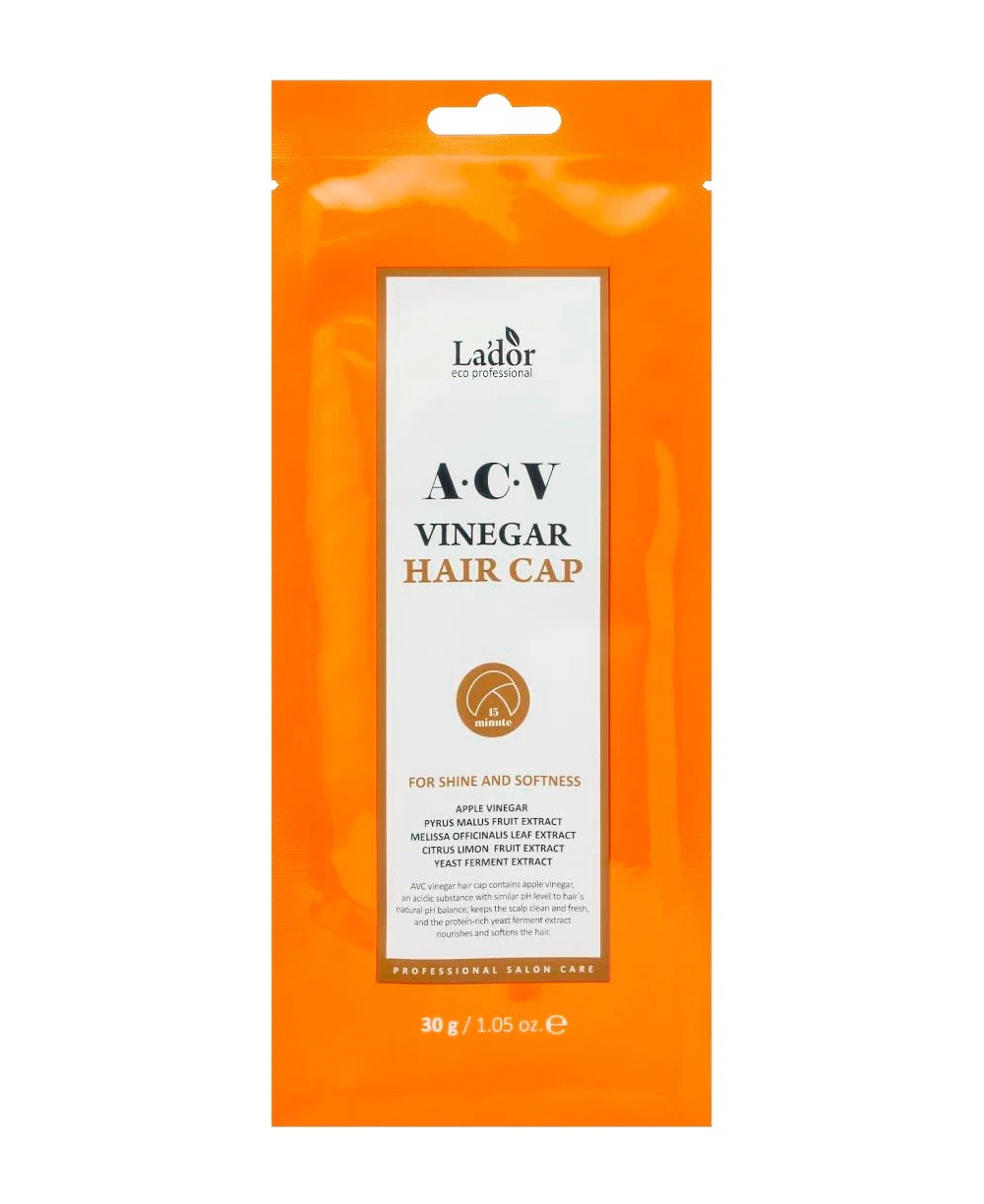 Маска-шапочка для волос La'dor с яблочным уксусом ACV Vinegar Hair Cap 30 г