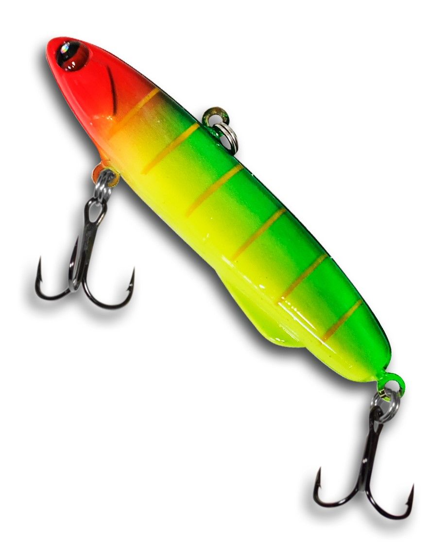 

Раттлин виб для зимней рыбалки BAT SHIRITEN BATON 80 28 гр silicon цвет. 945, Желтый;зеленый;красный, SHIRITEN BATON