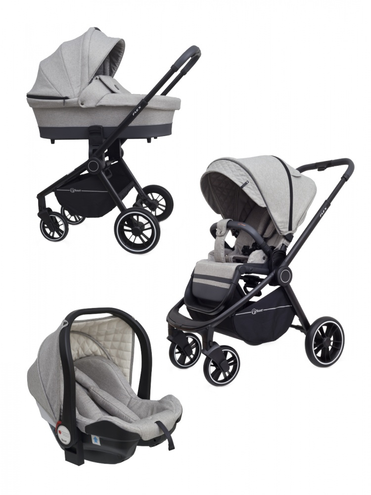 

Коляска универсальная 3 в 1 Rant Flex Trends 2021 Light Grey