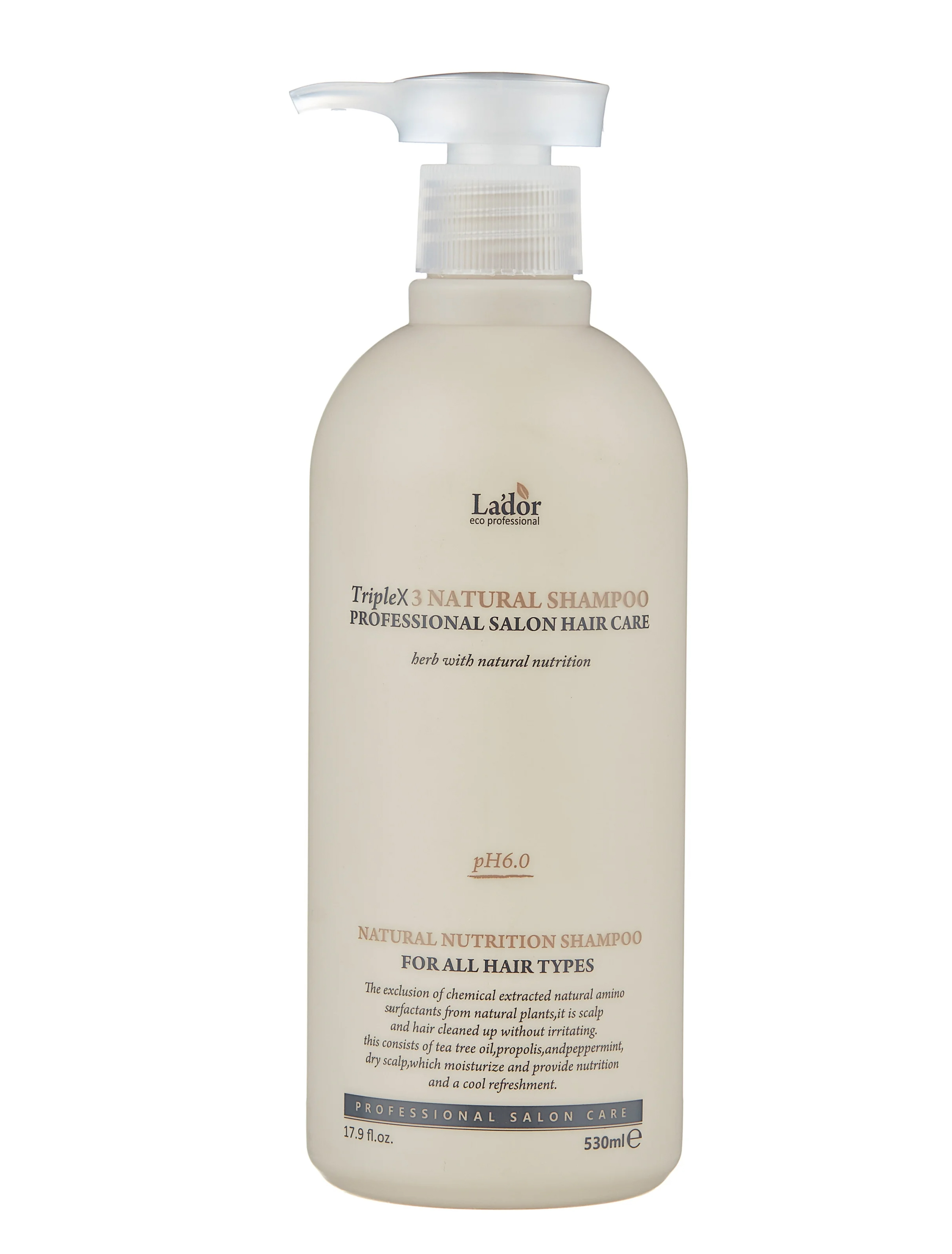 Шампунь La'dor Triplex Natural Shampoo с эфирными маслами 530 мл