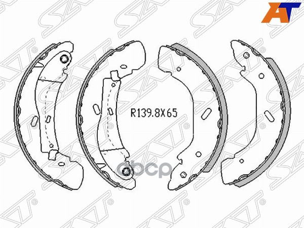 

Колодки тормозные зад FORD TRANSIT 00-06 диски 16 1шт SAT ST-4525732