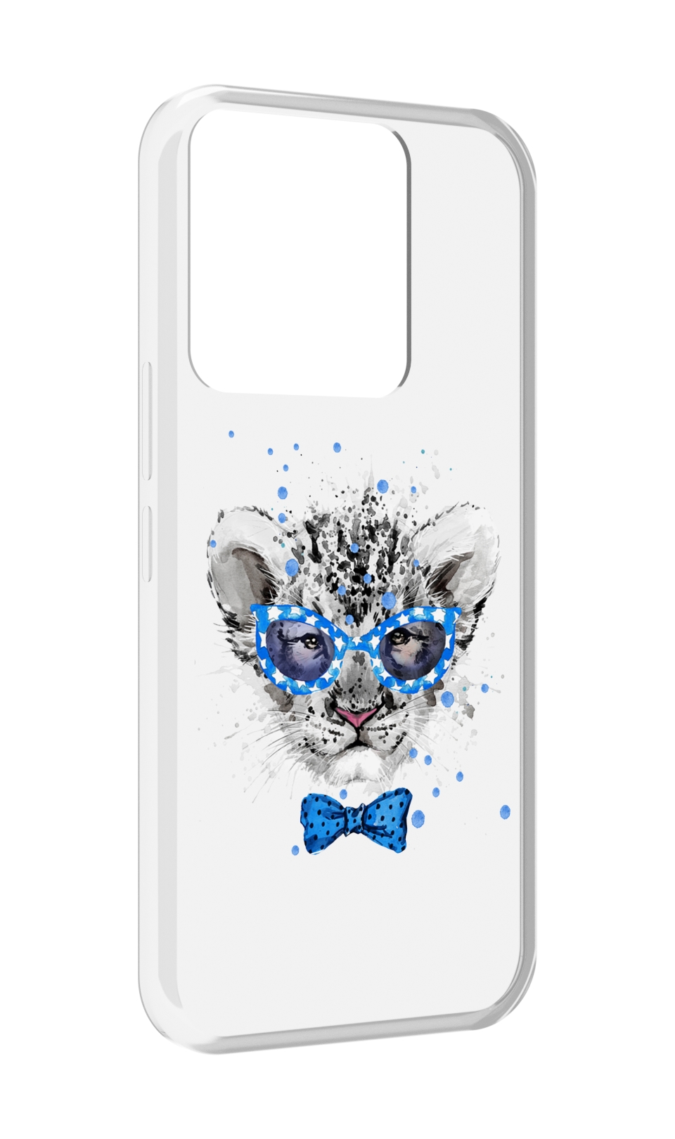 

Чехол MyPads тигренок с бабочкой для Tecno Spark Go 2022 / Tecno Spark 8C, Прозрачный, Tocco