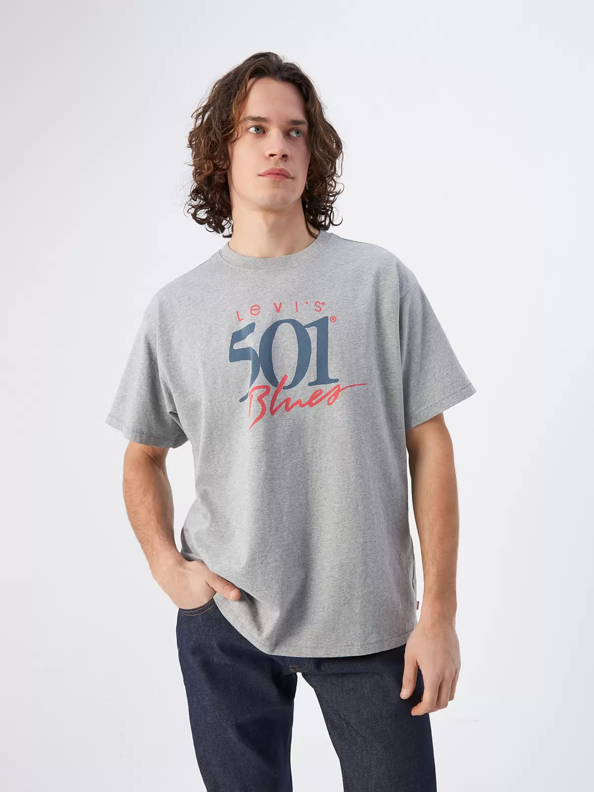 

Футболка мужская Levi's 87373-0039 серая S, Серый, 87373-003
