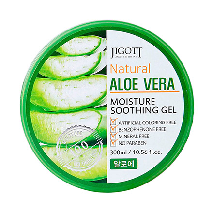 Гель для лица и тела Jigott Natural Aloe Vera Moisture Soothing увлажняющий 300 мл tete cosmeceutical крем для лица hyaluronic soothing fluid 50