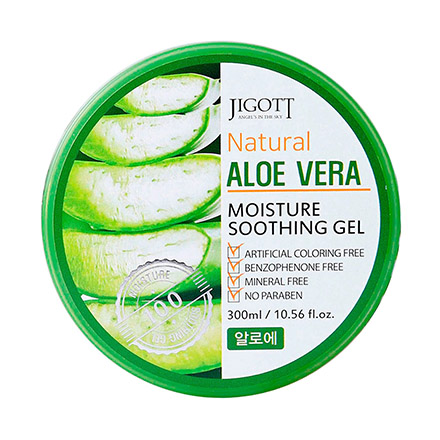 Гель для лица и тела Jigott Natural Aloe Vera Moisture Soothing увлажняющий 300 мл