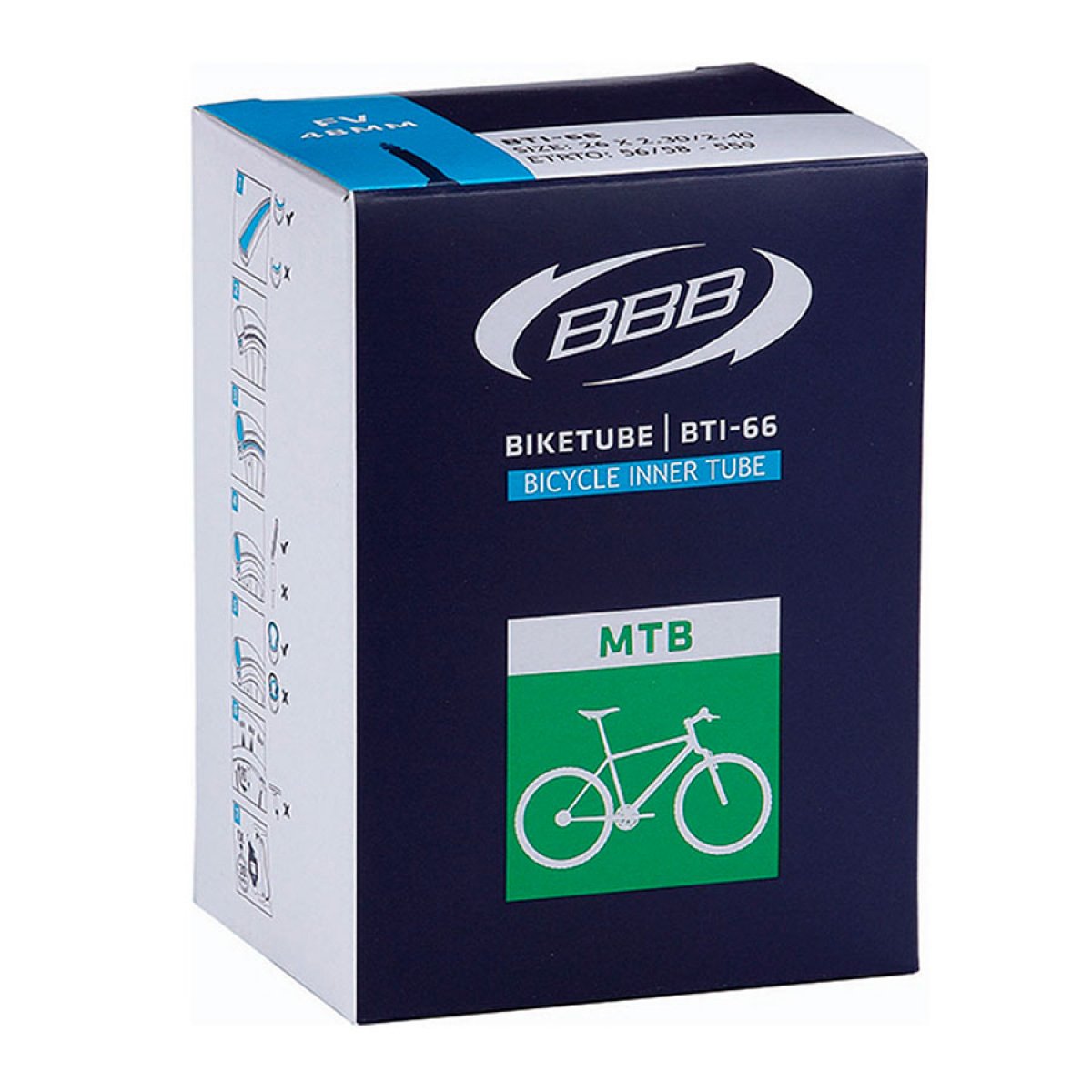

BTI-66 Камера BBB 26" 2.40x2.80 FV presta (велониппель), BTI-66