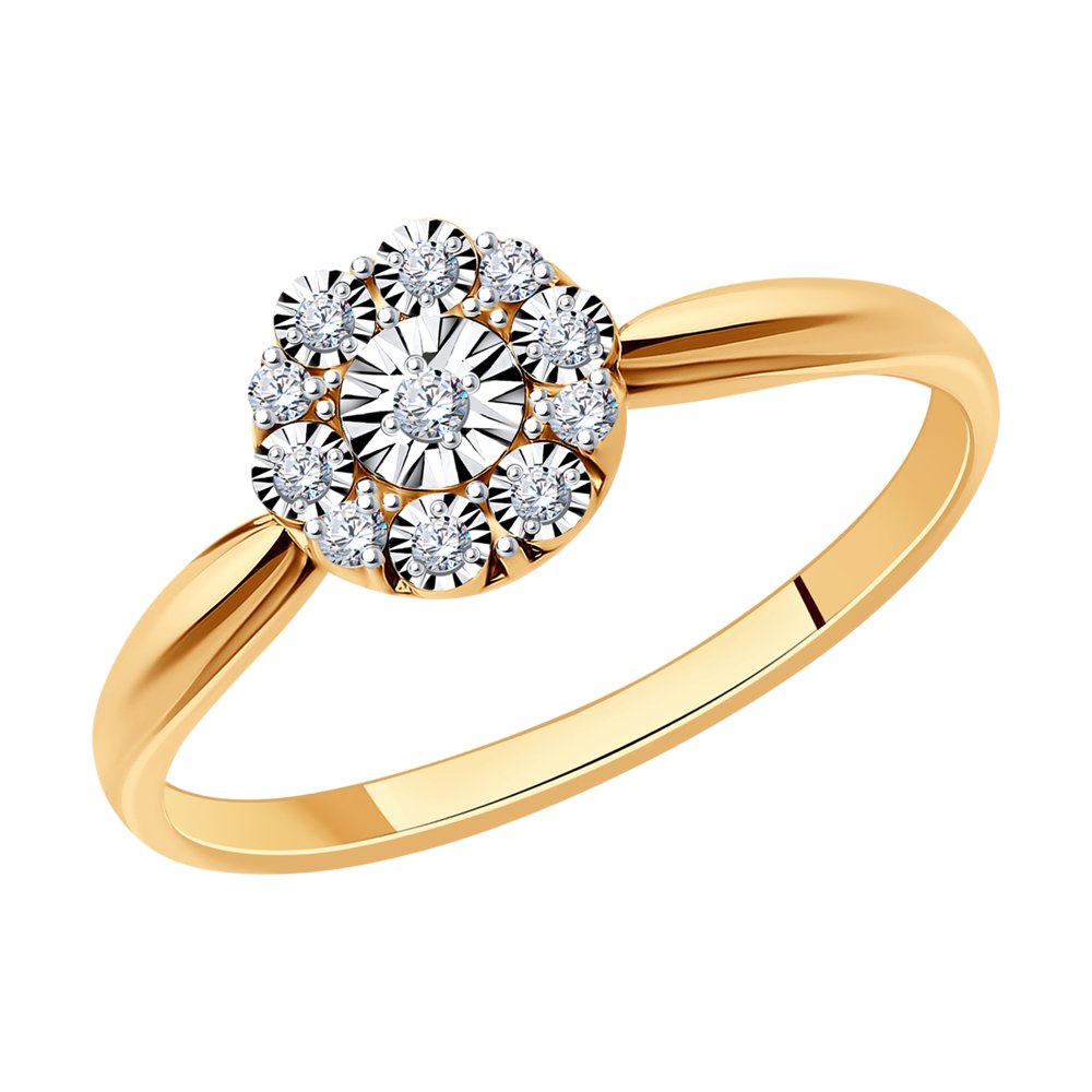 

Кольцо из золота с бриллиантом р. 17 Diamant 51-210-01315-1, 51-210-01315-1